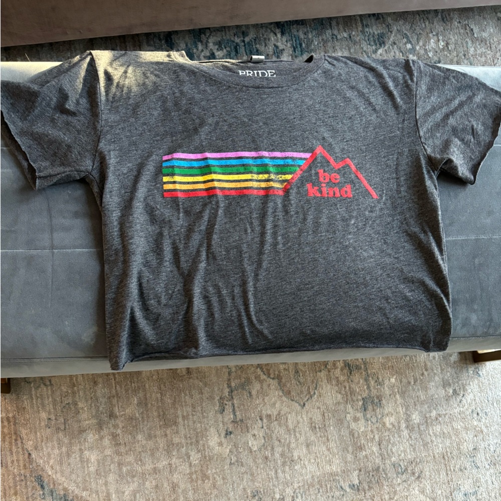 NWOT. Pride Socks “Be Kind” cropped tee- small